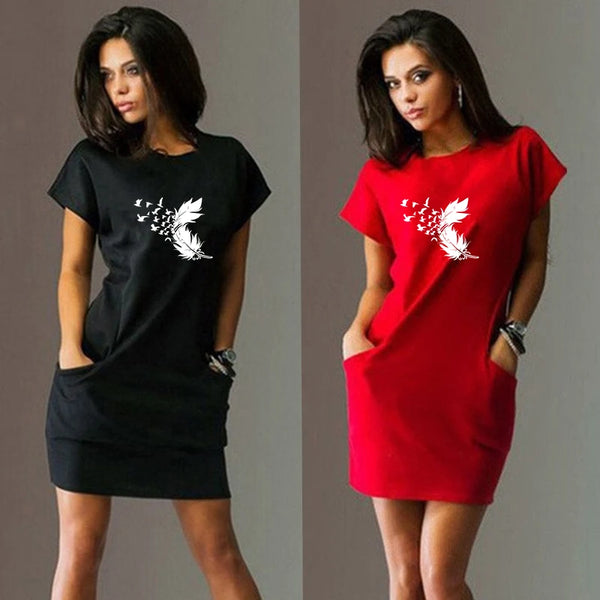 Sexy Bodycon Casual Midi Dress Party Slim Fit with Pockets